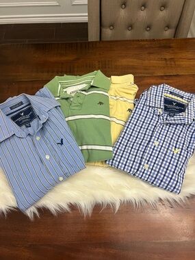 Men’s XS 4 Pc Shirt Bundle American Eagle Vintage Fit Aeropostale